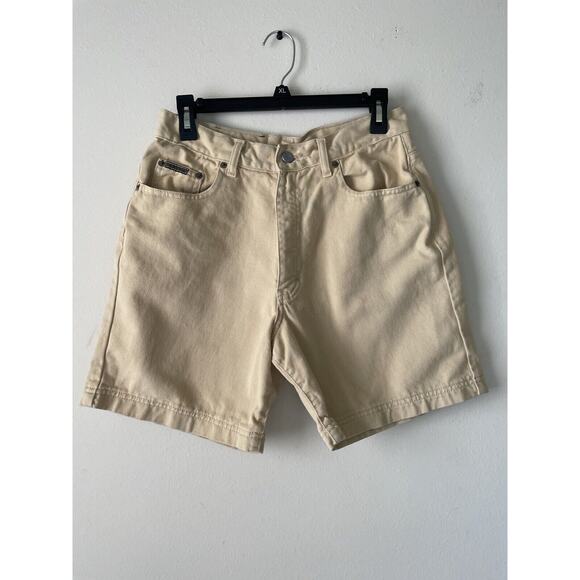 Vintage 90s Calvin Klein Denim High Waisted Mom Shorts - Picture 1 of 2
